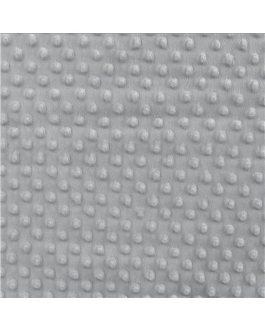 Tessuto Minky 250 g/m2 grigio perla al metro