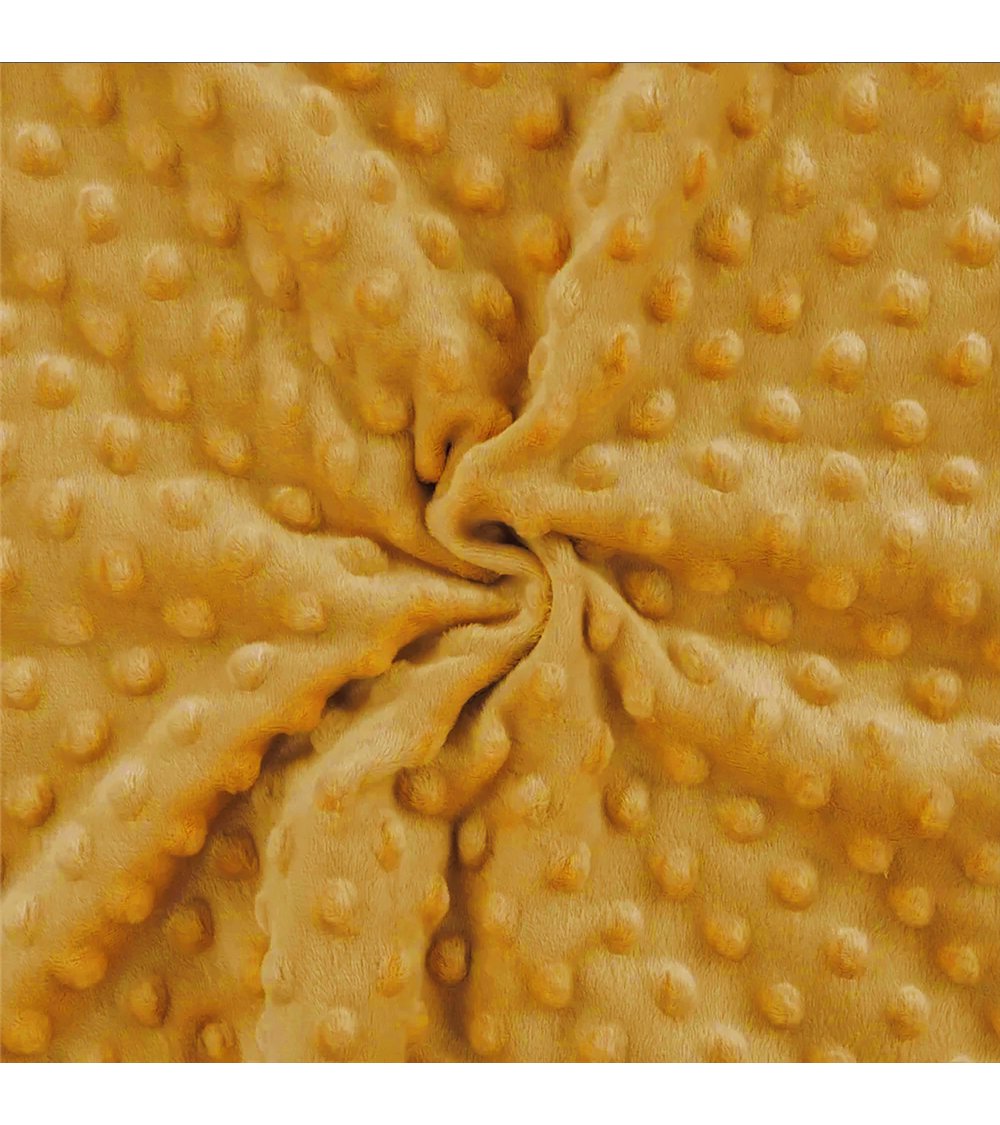 Tela Minky 250g/m2 amarillo azafrán por metro