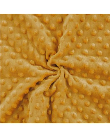 Minky-Stoff 250g/m2 Safrangelb am laufenden Meter