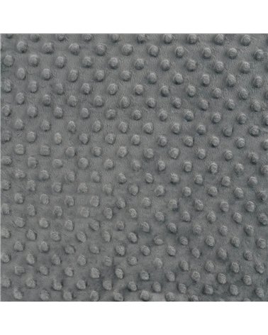 Tissu minky 250g/m2 gris anthracite au mètre