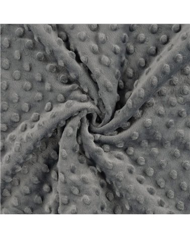 Tela Minky 250g/m2 gris antracita por metro