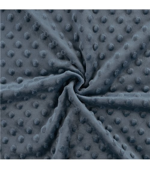 Minky-Stoff 250g/m2, Jeansblau, Meterware