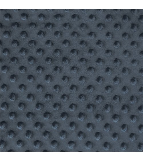 Minky-Stoff 250g/m2, Jeansblau, Meterware