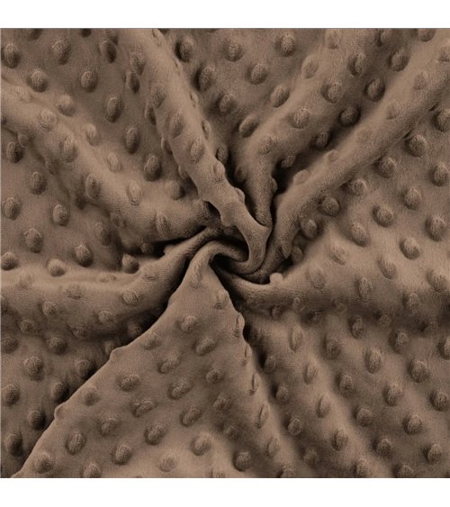 Minky-Stoff 250g/m2 schokoladenbraun am laufenden Meter
