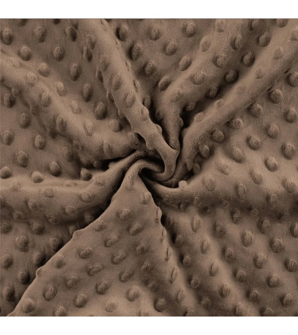 Minky fabric 250g/m2 chocolate brown by the meter