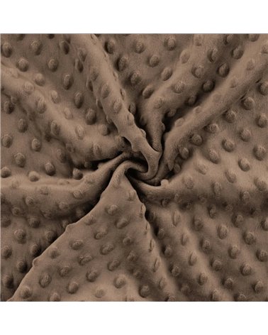 Minky fabric 250g/m2 chocolate brown by the meter