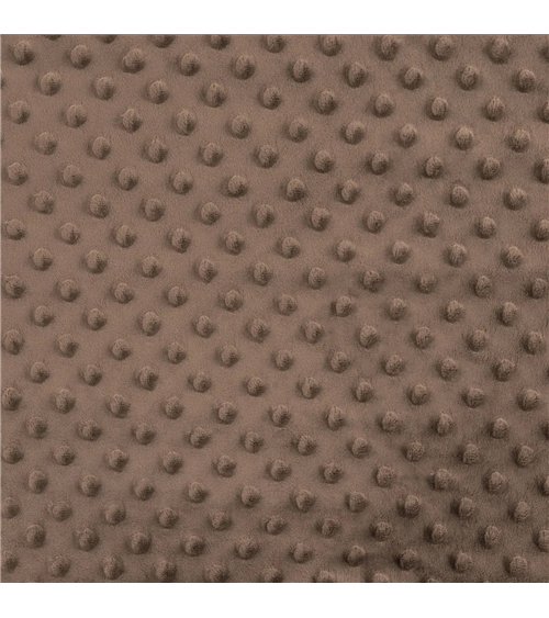 Tessuto Minky 250 g/m2 marrone cioccolato al metro