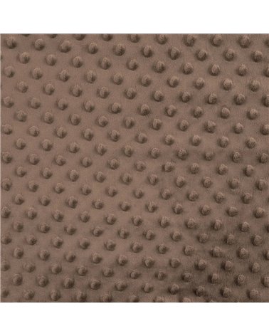 Tessuto Minky 250 g/m2 marrone cioccolato al metro
