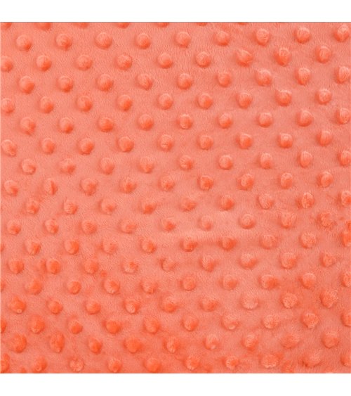 Minky fabric 250g/m2 apricot orange by the meter