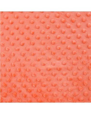 Tessuto Minky 250g/m2 arancio albicocca al metro