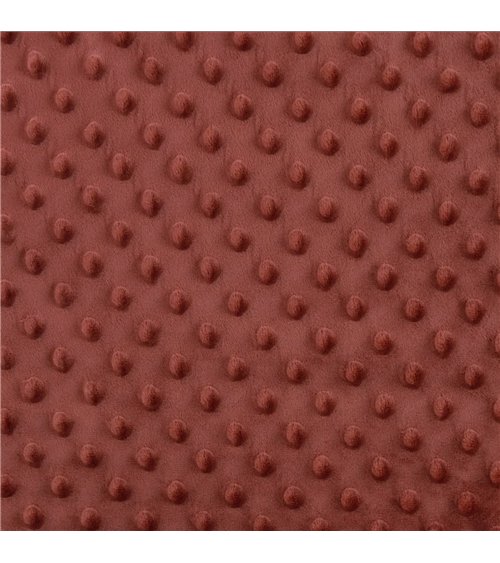 Minky fabric 250g/m2 orange terracotta per meter