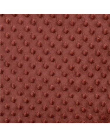 Tessuto Minky 250 g/m2 terracotta arancione al metro