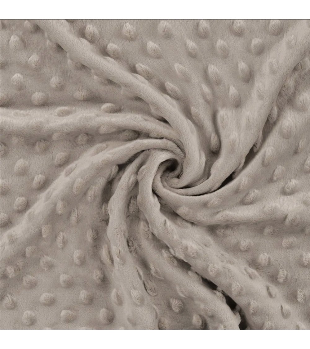 Minky fabric 250g/m2 dove gray per meter