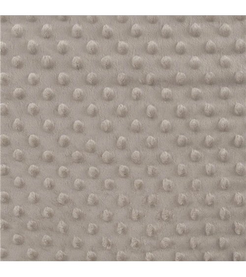 Minky fabric 250g/m2 dove gray per meter