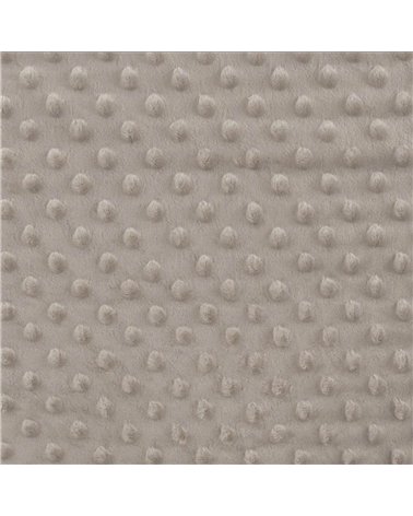 Tissu minky 250g/m2 gris tourterelle au mètre