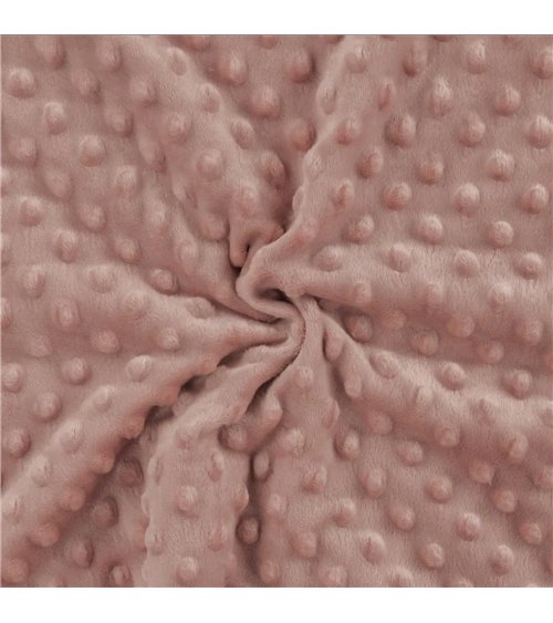 Minky-Stoff 250 g/m2 puderrosa am laufenden Meter