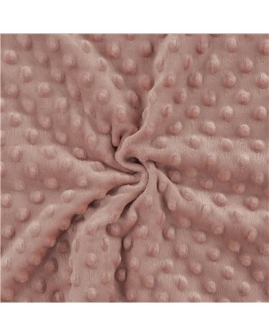 Minky-Stoff 250 g/m2 puderrosa am laufenden Meter