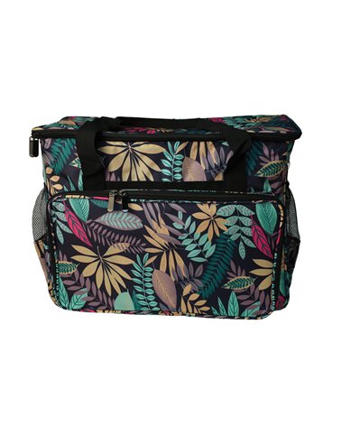 Borsa per macchina da cucire/tagliacuci 40x24x35cm foglie verde giungla