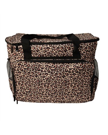 Bag for sewing machine/overlocker 40x24x35cm leopard