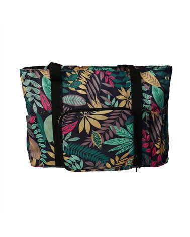 Bolsa de bolas 40x28x17cm hojas verde selva