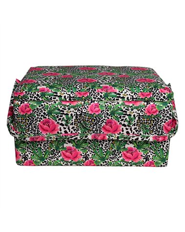 Boîte à couture 30,5cm x 23cm x 16cm rose