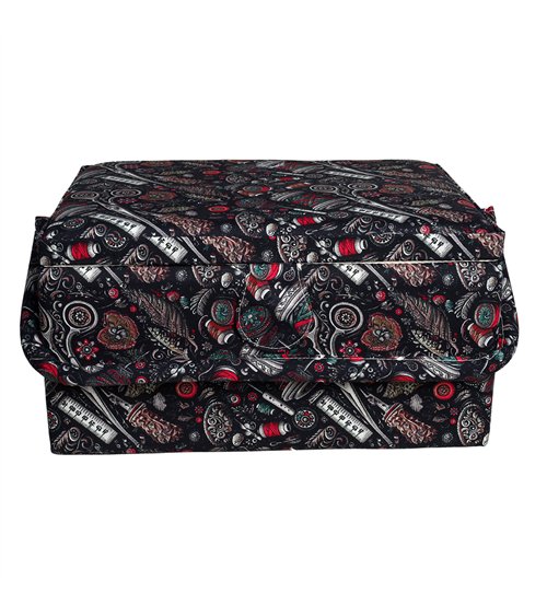 Sewing box 30.5cm x 23cm x 16cm scissors