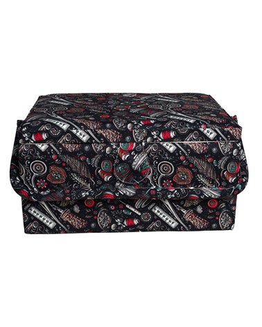Sewing box 30.5cm x 23cm x 16cm scissors