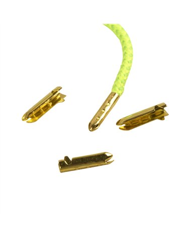 Juego de 10 puntas de encaje de latón dorado