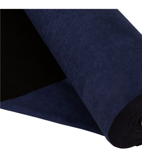 Tessuto tundra blu navy 140 cm al metro