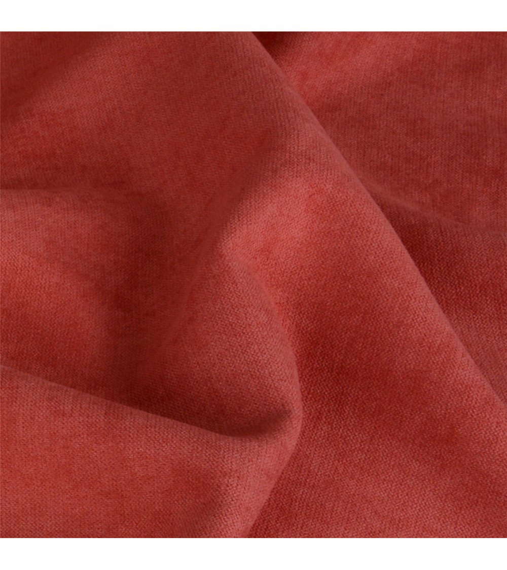 Tissu toundra corail 140cm au mètre