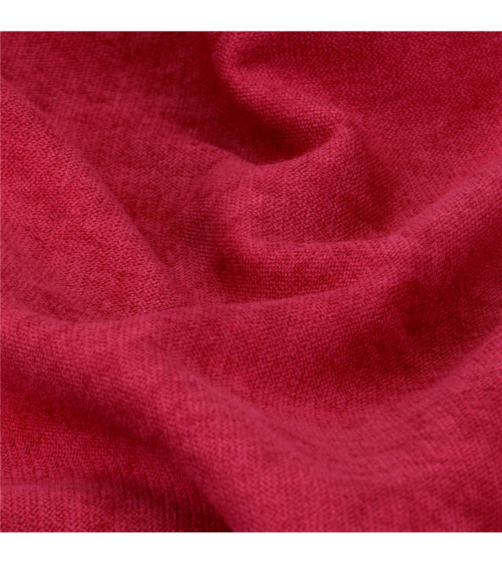 Tissu toundra rouge foncé 140cm au mètre