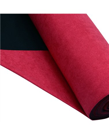 Tessuto tundra rosso scuro 140 cm al metro