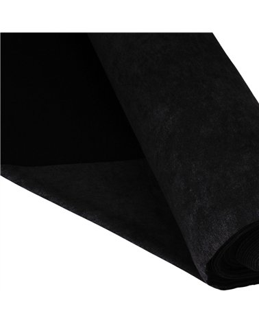 Schwarzer Tundra-Stoff, 140 cm pro Meter