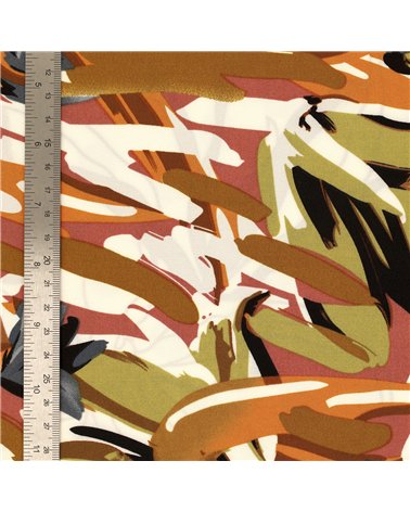 Super soft stretch leaf print fabric 150cm per meter