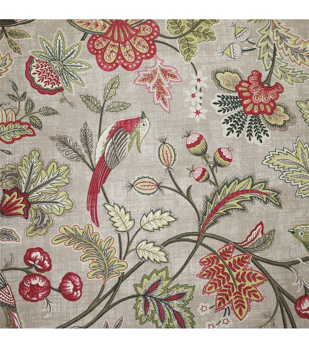 Tissu Elisabeth imprimé floral naturel 150cm au mètre