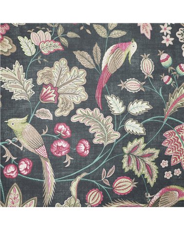 Elisabeth green floral print fabric 150cm per meter
