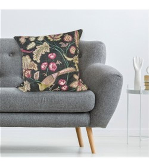 Tissu Elisabeth imprimé floral vert 150cm au mètre