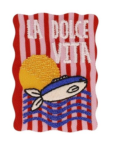 Ecusson été la dolce vita 36*50 mm