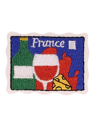 France country postcard badge 42*32mm