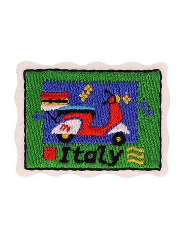 Italy country postcard badge 42*32mm
