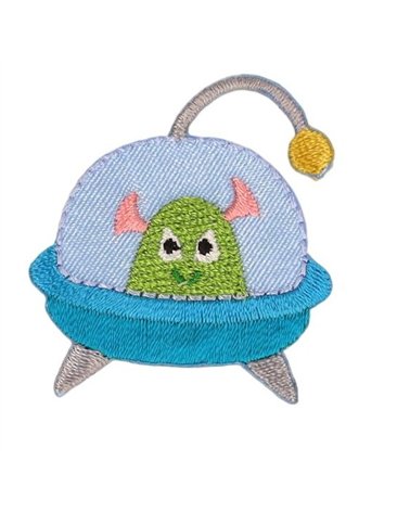 Flying saucer universe badge 40*41mm