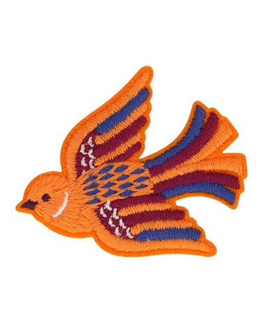 Orange bird badge 51*43mm