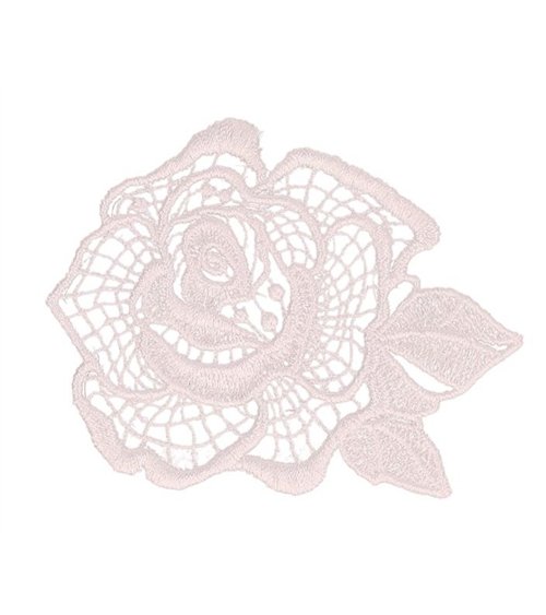 Weißer Spitzenblumenaufnäher 51*48mm