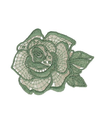 Grüner Spitzenblumenbeet 51*48mm