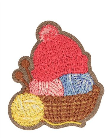 Toppa da cucire palline rosse 41*46mm