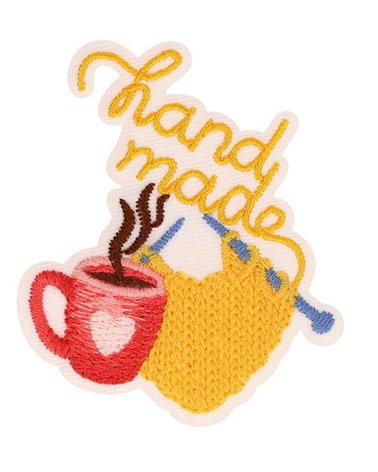 Handmade sewing badge 51*52mm