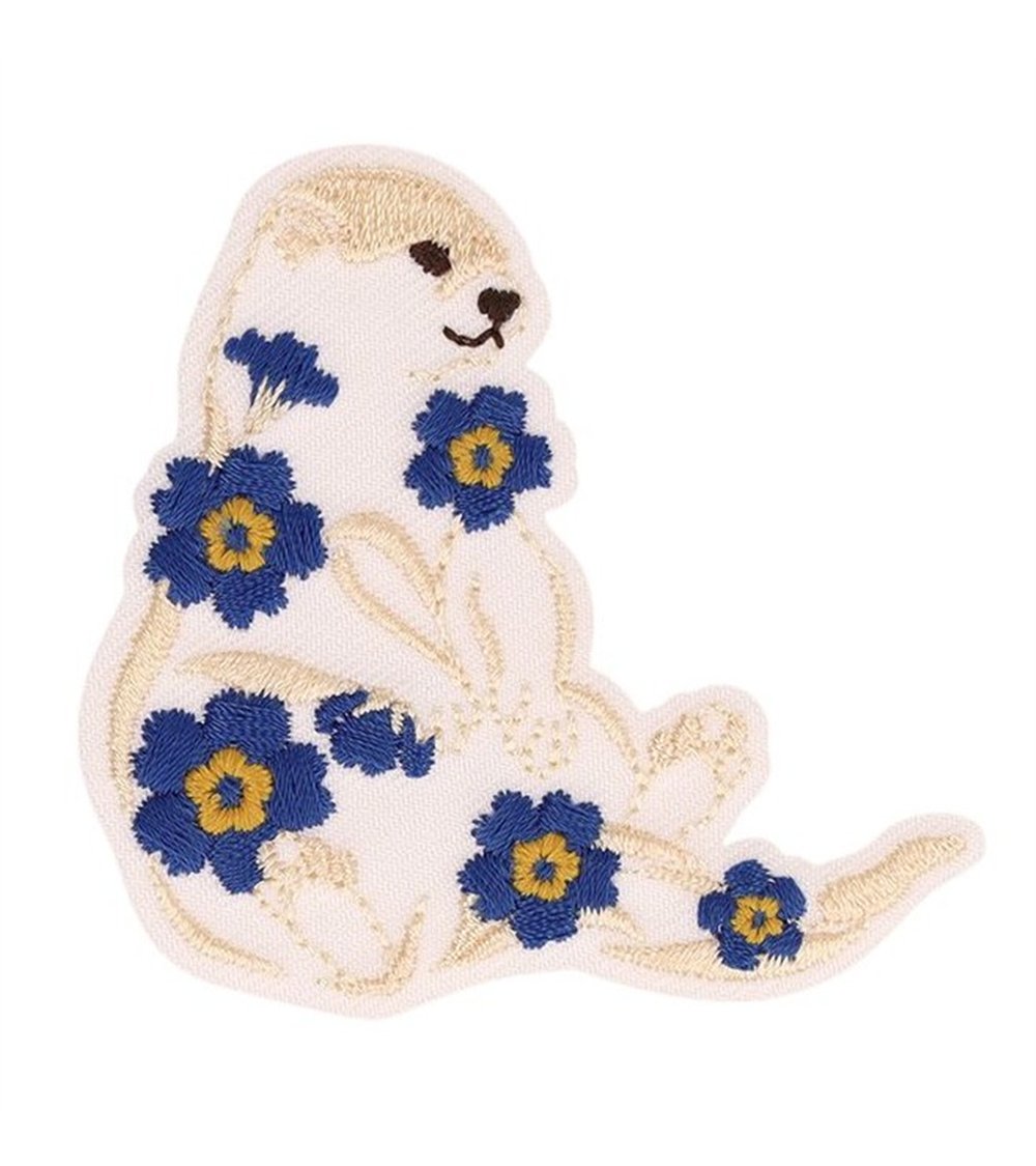 Toppa animale floreale lontra 50 * 48 mm