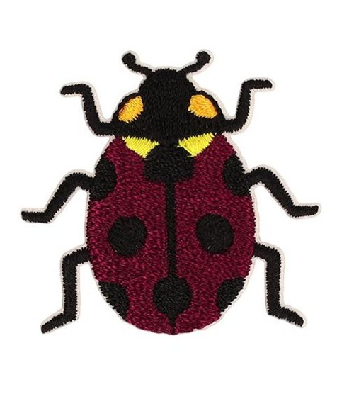 Lot de 3 écussons insectes coccinelle 37*35mm