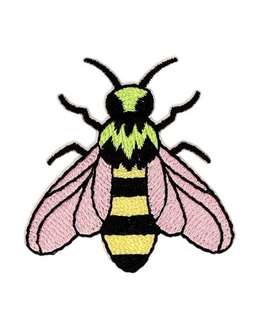 Lot de 3 écussons insectes abeille 39*40mm