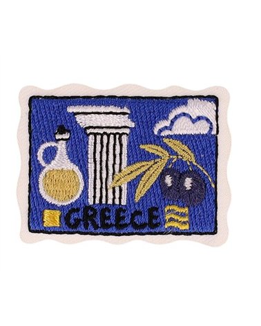 Set di 3 distintivi per cartoline nazionali Grecia 42*32 mm